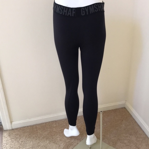 GYMSHARK size S black athletic leggings - Picture 4 of 8